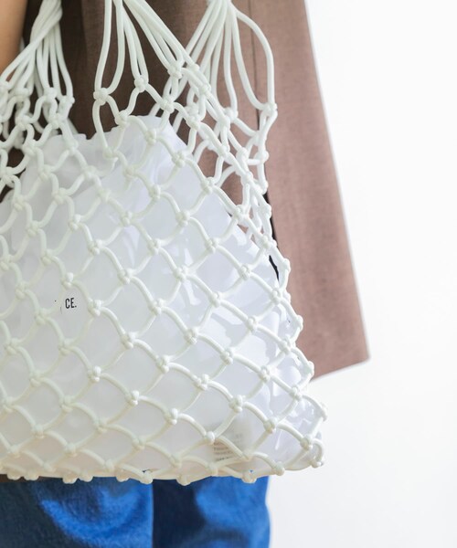 URBAN RESEARCH（アーバンリサーチ）の「F/CE.　KNOTTING TOTE BAG（ハンドバッグ・レディース・GREEN/WHITE/BLACK・FREE）」の5枚目の写真