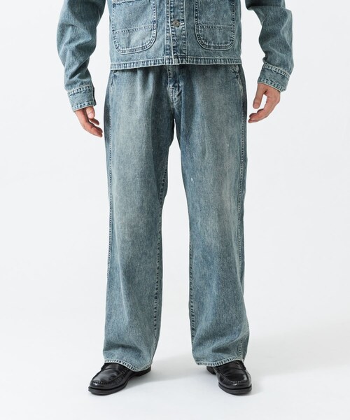URBAN RESEARCH(アーバンリサーチ)の「ULTERIOR FADED LIGHT DENIM WORK PANTS(デニムパンツ・メンズ・FADED BLUE・3/4/5)」の4枚目の写真