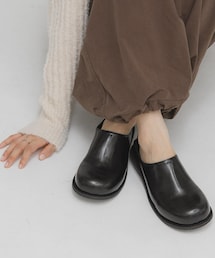 KBF | ステッチデザインラウンドクロッグ(その他シューズ)