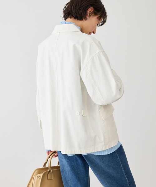 ROPE' PICNIC（ロペピクニック）の「ミリタリーブルゾン（ブルゾン・レディース・オフホワイト/カーキ・F）」の12枚目の写真
