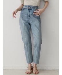 LAGUNAMOON | ウエストアシンメトリーデニムパンツ(デニムパンツ)