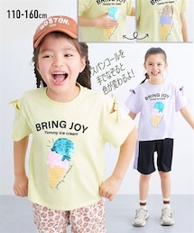nissen | 柄が変わる！スパンコールTシャツ（女の子）(Tシャツ/カットソー)