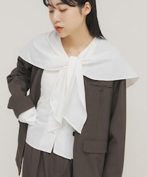 KBF | ラッフルBIGカラーブラウス(シャツ/ブラウス)