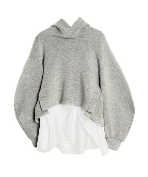 ELENDEEK（エレンディーク）の「HANGING BL SET HOODIE（パーカー・レディース・グレー/ブラック/ネイビー・F）」の2枚目の写真