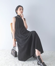 URBAN RESEARCH ROSSO WOMEN | ベルト付フレアシルエットロングドレス(ワンピース)