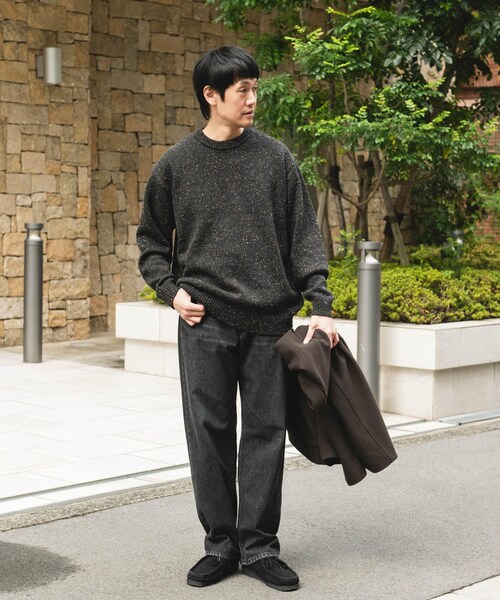 URBAN RESEARCH DOORS（アーバンリサーチドアーズ）の「ウールブレンドネップクルーネックニット（ニット/セーター・メンズ・BEIGE/BROWN/CHARCOAL・M/L）」の22枚目の写真