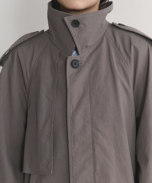 ADAM ET ROPE'（アダムエロペ）の「【EMOELLE】タスランナイロントレンチコート（トレンチコート・レディース・グレー/キナリ・36/38）」の21枚目の写真