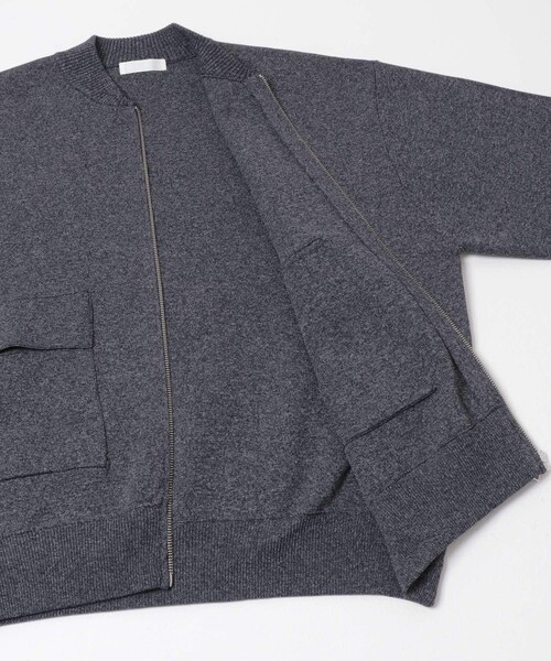 SENSE OF PLACE by URBAN RESEARCH（センスオブプレイスバイアーバンリサーチ）の「『洗濯可』ダブルポケットニットブルゾン（ブルゾン・メンズ・BLACK/BROWN・M/L）」の12枚目の写真