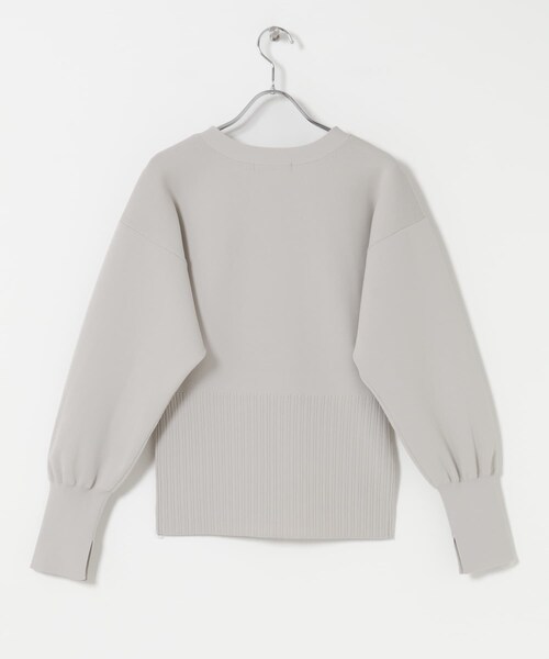 URBAN RESEARCH ROSSO（アーバンリサーチロッソ）の「Vネックリブフロント釦デザインニット（カーディガン/ボレロ・レディース・L/GREIGE/PINK・Free）」の14枚目の写真