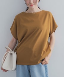 URBAN RESEARCH DOORS | ドライコットンボートネックプルオーバー(Tシャツ/カットソー)