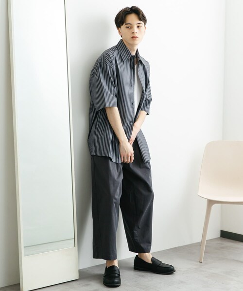 SENSE OF PLACE by URBAN RESEARCH(センスオブプレイスバイアーバンリサーチ)の「バレルレッグチノパンツ(チノパンツ・メンズ・L.MINT/CHARCOAL/BROWN・M/L)」の7枚目の写真