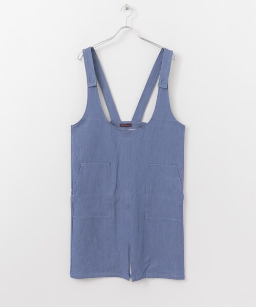 ITEMS URBANRESEARCH（アイテムズ アーバンリサーチ）の「ワークポケットデニムジャンパースカート∴（デニムスカート・レディース・NVY/BLU・FREE）」の5枚目の写真