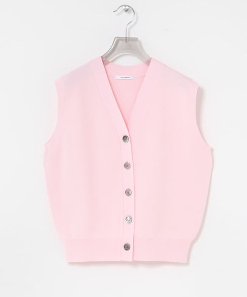 URBAN RESEARCH（アーバンリサーチ）の「片畦ニットベスト（ベスト・レディース・BLACK/BEIGE/PINK・Free）」の3枚目の写真