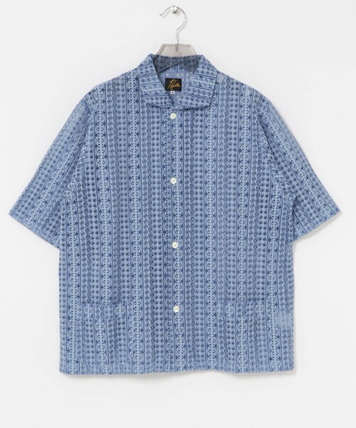 URBAN RESEARCH(アーバンリサーチ)の「Needles SHORT-SLEEVE WIDESPREAD COLLAR SHIRTS(シャツ/ブラウス・メンズ・BLUE/BLACK・S/M)」の16枚目の写真