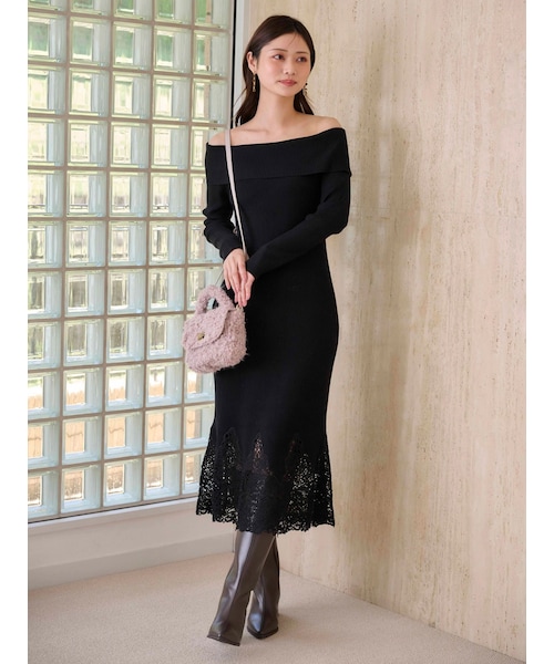 リミフゥ 25SS LP-D04-005 LIGHT DENIM GATHERED DRESS デニムギャザー