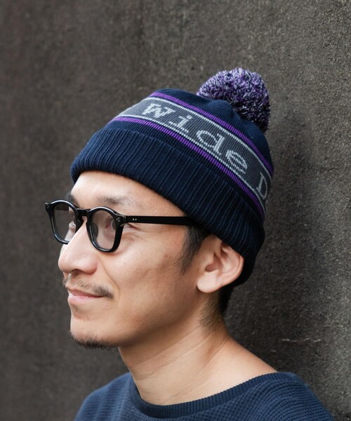 URBAN RESEARCH（アーバンリサーチ）の「Wide Dad　Dad BONBON KNIT CAP（ニットキャップ/ビーニー・メンズ・NAVY・FREE）」の4枚目の写真