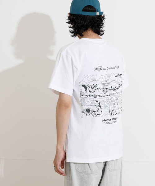 THE GOODLAND MARKET(ザグッドランドマーケット)の「ザ グッドランド マーケット THE GOODLAND T-SHIRTS LAND(Tシャツ/カットソー・メンズ・White・S/M/L)」の9枚目の写真