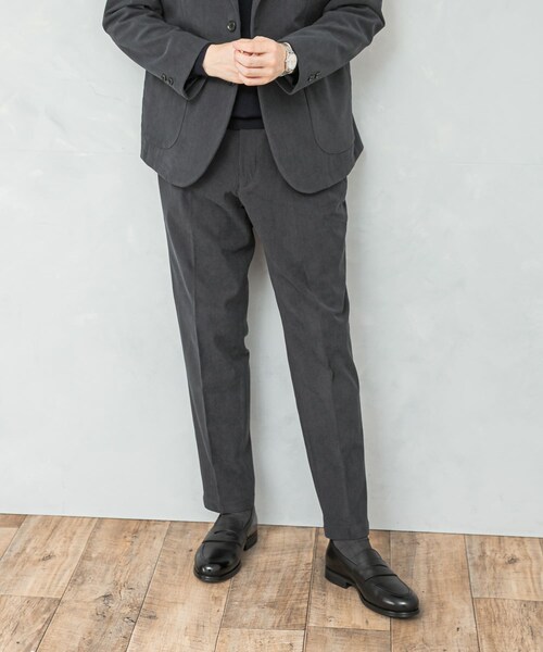 URBAN RESEARCH DOORS（アーバンリサーチドアーズ）の「LIFE STYLE TAILOR　コーデュロイコンフォータブルパンツ（スラックス・メンズ・BLUE GRAY/OLIVE/BROWN・S/M/L/XL）」の14枚目の写真