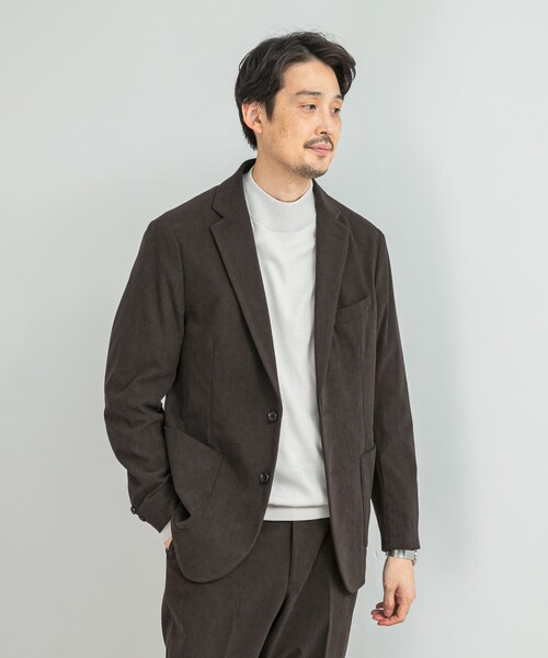 URBAN RESEARCH DOORS（アーバンリサーチドアーズ）の「LIFE STYLE TAILOR　マシンウォッシャブルハイゲージモックニット（シャツ/ブラウス・メンズ・IVORY/NAVY/杢CHARCOAL/杢BROWN・M/L）」の15枚目の写真
