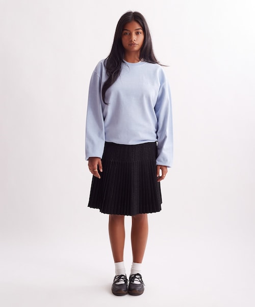 Saturdays NYC(サタデーズ ニューヨークシティ )の「Bowery Snyc Pigment Dyed Crew(スウェット・メンズ・ブラック/サックス・L/M/S/XL/XS)」の20枚目の写真