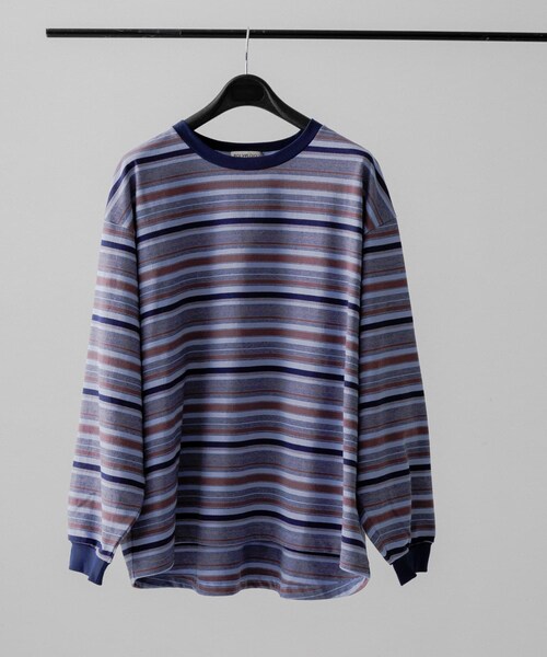 URBAN RESEARCH（アーバンリサーチ）の「POLYPLOID　OVERSIZE LONGSLEEVE B（Tシャツ/カットソー・メンズ・PPL/NVY/GRY/BLK・2/3/4）」の3枚目の写真