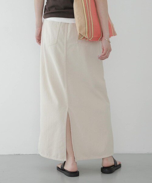 URBAN RESEARCH Sonny Label（アーバンリサーチサニーレーベル）の「ライトオンスIラインデニムスカート（デニムスカート・レディース・アイボリー/ライトインディゴ・36/38）」の7枚目の写真