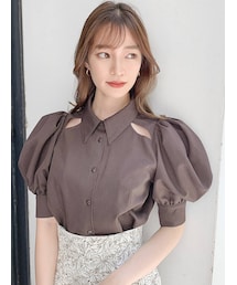 dazzlin | カットアウトデザインブラウス(シャツ/ブラウス)