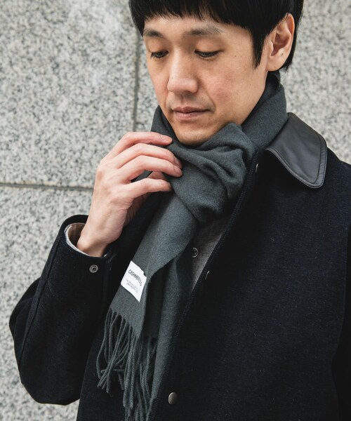 URBAN RESEARCH DOORS（アーバンリサーチドアーズ）の「カシミヤブレンドマフラー（マフラー・メンズ・BLACK/GRAY/BLUE/CHERRY・-）」の11枚目の写真