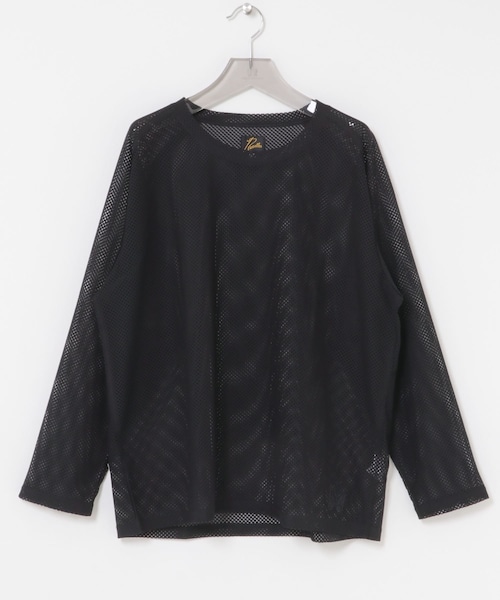 URBAN RESEARCH(アーバンリサーチ)の「Needles LONG-SLEEVE U-NECK LACE T-SHIRTS(Tシャツ/カットソー・メンズ・GREY/EGGPLANT/BLACK・S/M)」の1枚目の写真