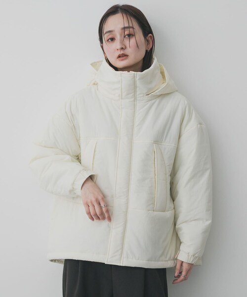 SENSE OF PLACE by URBAN RESEARCH（センスオブプレイスバイアーバンリサーチ）の「『2WAY仕様/撥水』『UR TECH』モンスターブルゾン（その他アウター・レディース・IVORY/BLACK/Y.BEIGE/BLK×GRY・one）」の10枚目の写真