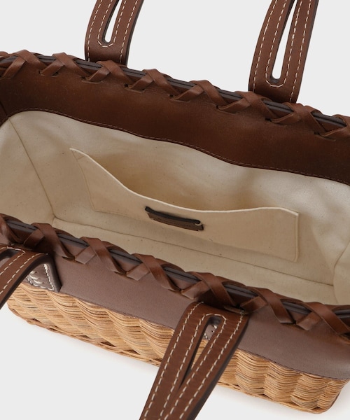 ROPE'(ロペ)の「【A VACATION(ア ヴァケーション)】RATTAN S|カゴバック(かごバッグ・レディース・ダークブラウン・F)」の16枚目の写真