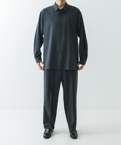 URBAN RESEARCH（アーバンリサーチ）の「『別注』ATON×URBAN RESEARCH　OVERSIZED SHIRTS（シャツ/ブラウス・メンズ・075NAV/IND/004CHA・4/6）」の19枚目の写真