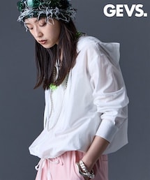 GEVS. | シアーパーカーシャツ＜大きいサイズ有＞GEVS.(シャツ/ブラウス)