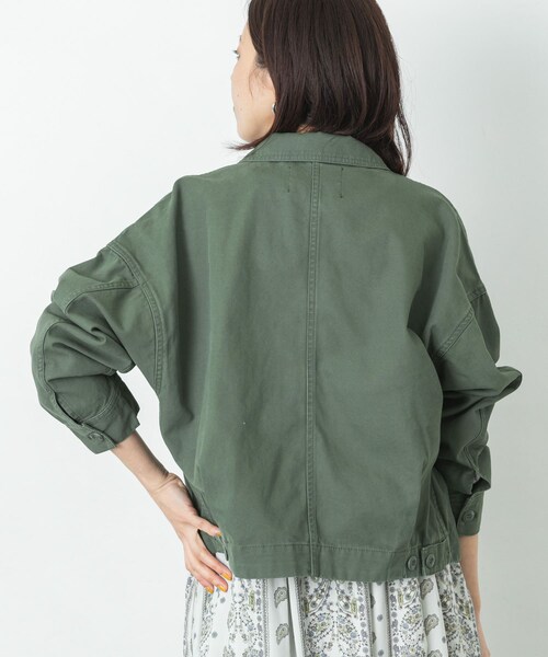 URBAN RESEARCH Sonny Label（アーバンリサーチサニーレーベル）の「ミリタリーショートジャケット（ミリタリージャケット・レディース・KHAKI/BEIGE・FREE）」の13枚目の写真