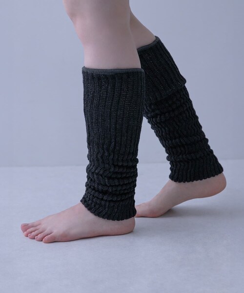 かぐれ（カグレ）の「マルエーニット　レッグウォーマー L（レッグウォーマー・レディース・CHARCOAL/GRAY/ナチュラル・Long）」の4枚目の写真
