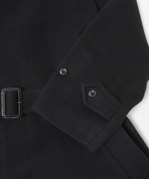 URBAN RESEARCH（アーバンリサーチ）の「WOOL BEAVER BELTED COAT（ステンカラーコート・メンズ・BLACK/MOCHA/BROWN・M/L）」の13枚目の写真