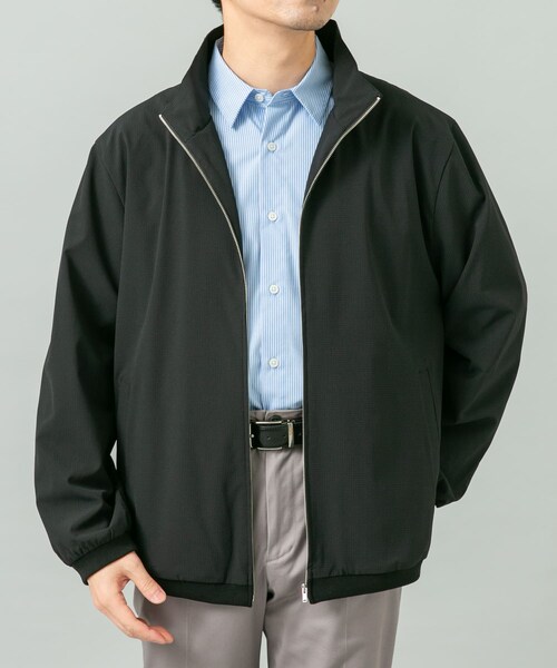 URBAN RESEARCH ROSSO（アーバンリサーチロッソ）の「『WEB限定』『吸水 / 速乾』Air Stretch スタンドブルゾン（ブルゾン・メンズ・CHARCOAL/NAVY/BLACK/BROWN・M/L）」の18枚目の写真