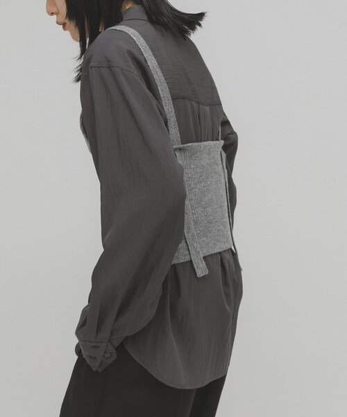 KBF（ケイビーエフ）の「2WAYニットビスチェ（その他トップス・レディース・RED/GRAY・One）」の5枚目の写真