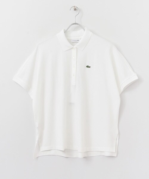 URBAN RESEARCH Sonny Label（アーバンリサーチサニーレーベル）の「LACOSTE　ポロシャツ（ポロシャツ・レディース・001ホワイト/031ブラック/166ネイビー・S）」の5枚目の写真