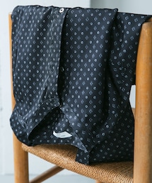 URBAN RESEARCH DOORS | バンドカラーショートスリーブ 総柄シャツ(シャツ/ブラウス)
