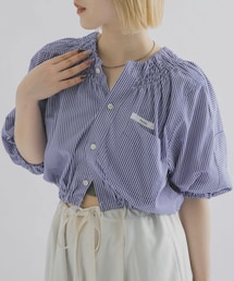 THE GOODLAND MARKET | 77circa make shirring neck shirt(シャツ/ブラウス)