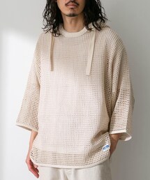 URBAN RESEARCH Sonny Label | ARMY TWILL Cotton Mesh Hoodie(パーカー)