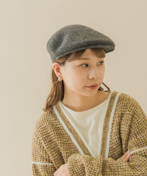 SMELLY（スメリー）の「ベーシックウールハンチング（ハンチング/ベレー帽・レディース・BLK/CGY・-）」の12枚目の写真