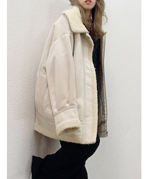 dazzlin | ボアフェミニンブルゾン(ブルゾン)