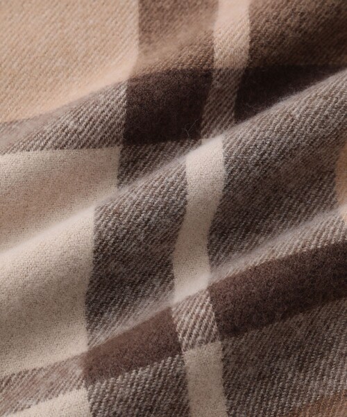 ROPE' PICNIC(ロペピクニック)の「チェックマフラー(マフラー・レディース・ブラック系/ベージュ系/レッド系・F)」の20枚目の写真