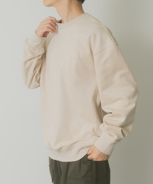 ITEMS URBANRESEARCH（アイテムズ アーバンリサーチ）の「裏フリースF.S.プルオーバー（その他トップス・メンズ・L.BEG/MOC/OLV/BLK・M/L）」の3枚目の写真