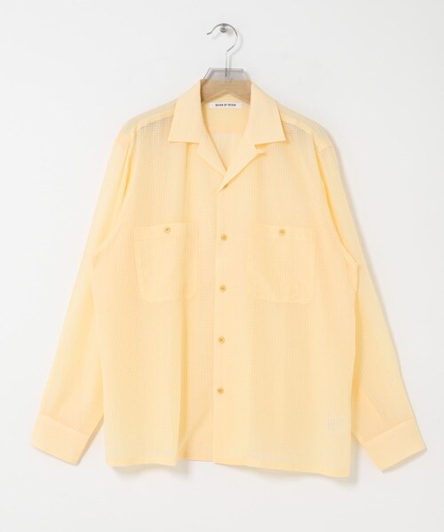 URBAN RESEARCH(アーバンリサーチ)の「SEVEN BY SEVEN SHEER ORGANIC COTTON SHIRTS LONG-SLEEVE(シャツ/ブラウス・メンズ・060 YELLOW/110 BLUE・M/L)」の3枚目の写真