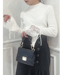 dazzlin | ヘムレースフレアニットトップス(ニット/セーター)