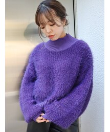 EVRIS | ファンシーヤーンハイネックニット(ニット/セーター)