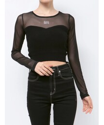 GYDA | シースルーベアKT TOPS(ニット/セーター)